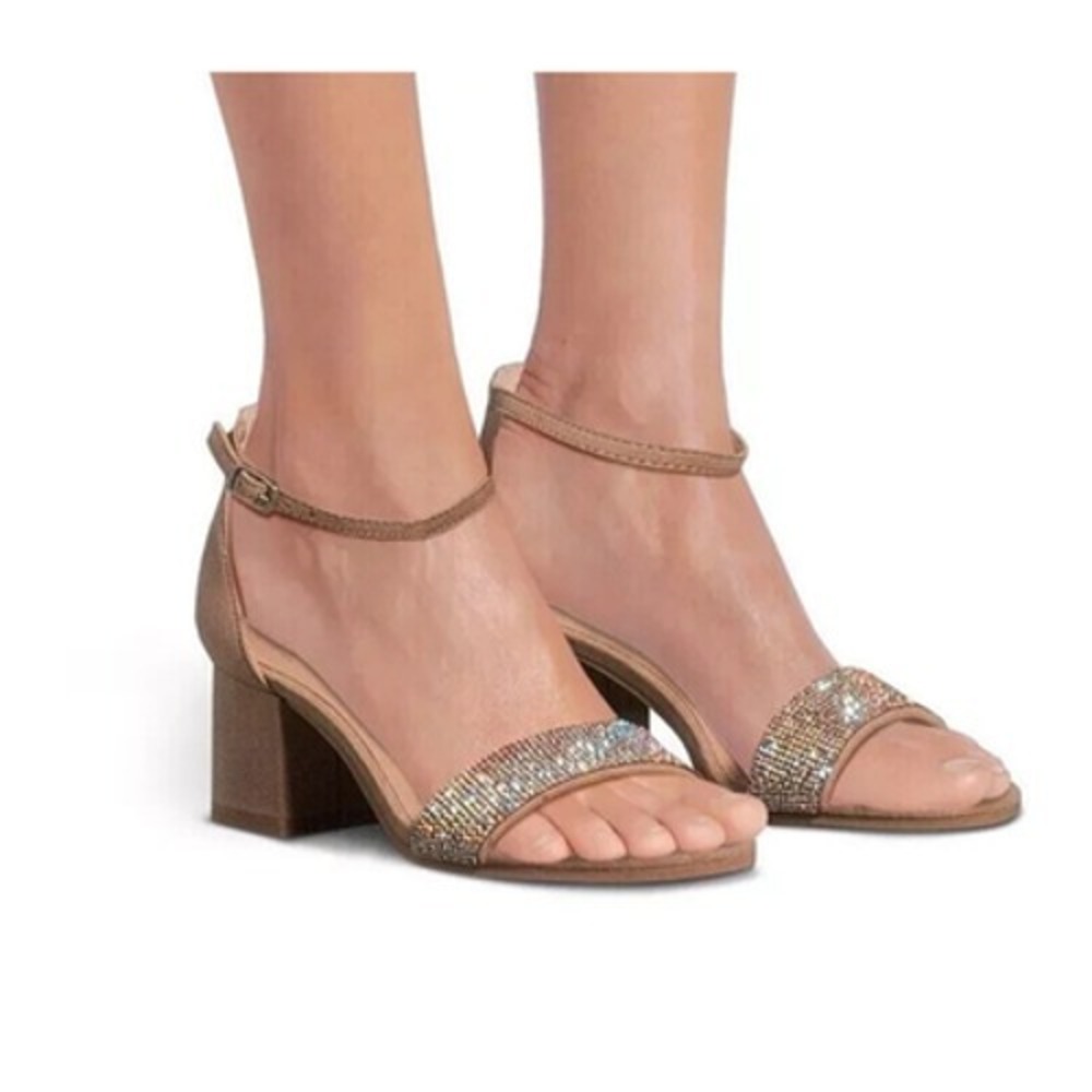 Madden NYC Women's Illie City Bling Sandals Strap New In Box‎ Size 10
